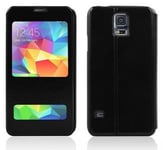 Flip Cover Galaxy S5 Black ID-Caller