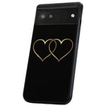 Google Pixel 6A - Skal/Mobilskal Double Hearts