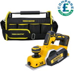 DeWalt DCP580 18V XR Brushless Cordless Planer With 16" 14 Pockets Tote Tool Bag