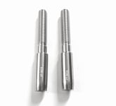 Embout à Sertir Câble Ø 3 mm Terminaison Filetée DROITE M5 ( Lot de 2 ) inox A4