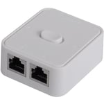 Switch réseau 2 ports, RJ45, sélecteur de switch réseau 2 ports, 100 m 2 en 1 ou 1 entrée 2 sorties