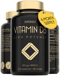 Vitamin D 4000IU - 180 Softgel Capsules Vitamin D3 - High Strength & Absorption