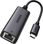 Adaptateur USB C Ethernet Gigabit Thunderbolt USB C vers RJ45 Réseau LAN 1Gbps Compatible avec iPhone 15 Plus Pro Max MacBook Pro Air iPad Pro XPS Surface Pro Galaxy S24 Ultra Tab S9 (Noir)