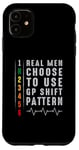 iPhone 11 Real Men Use RACE Shift Pattern Tee - Motorcycle Gear Shift Case