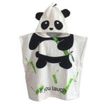 Lasten hupullinen pyyhe Puuvillahupullinen kylpy/ranta Poncho Panda