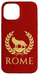 Coque pour iPhone 15 Rome Romulus et Remus Loup Symbole Histoire romaine antique