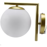 Tlily - Moderne Style Led Lampe Murale Nordique Verre Applique Murale Passage Couloir Chambre Lampe de Chevet Applique Or