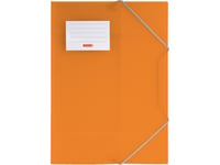 Brunnen Fact!Pp, Envelope Folder, A4, Polypropylen (Pp), Orange, Resårband, 1 Styck