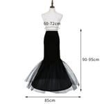 Jupon Long Cerceau Noir,Crinoline,Robe De Rh,Jupe,Sous-Jupe,Accessoires De Mariage