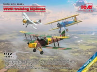 ICM 32039 1/32 WWII Training Biplanes (Bucker Bu 131D, DH.82A Tiger Moth ,