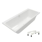 Baignoire droite 170 x 70 VILLEROY & BOCH Architectura avec pieds