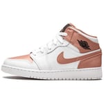 Baskets Nike  Air  1 Mid White Rose Gold