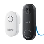 6975253983308 Reolink D340P - 5MP Wired Video Doorbell with Chime, PoE, Person D