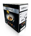 SORINA Aluminium Nespresso Coffee Pods – ESPRESSO Coffee Pods for Nespresso Machine – Pack of 50 Reusable Nespresso Capsules with Balanced Aromas & Creamy Taste (50 Capsules)