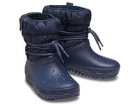 Crocs Women's Classic Neo Puff Luxe Boot W, Navy, 4 UK