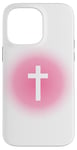 iPhone 14 Pro Max Christian Faith Cross Pink Aura Case