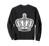 Royal Crown Illustration Elegant and Regal Art Design Sweatshirt