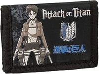 Attack on Titan Portefeuille Attaches des GIGANTS Comix Anime, Noir, décontracté