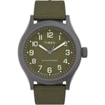 Montre Homme Solaire TIMEX EXPEDITION NORTH TW2V64700 Cuir de Tissu Vert