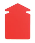 Skyltkartong Pil mellan fluor röd 23 x 16,5 cm