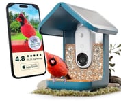 Birdbuddy Smart Bird Feeder 2.0 sininen aurinkopaneelilla varustettu lintujen ruokintajärjestelmä