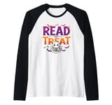 Read Or Treat Halloween Book Reading Lover Halloween Costume Raglan Baseball Tee