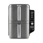 Ninja Double Stack XL Air Fryer, Vertical Dual Drawer Air Fryer with 4 cooking levels, 2 Drawers & 2 Racks, Space Saving Design, 9.5L Capacity, 6 Cooking Functions, 8 Portions, Copper Black SL400UKCP