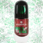 GEL NAIL POLISH Hidden Jungle Edition Essence Glittery Red Varnish Cruelty Free