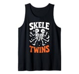 Skeleton Twins Halloween Party Costume Matching Outfit Tank Top