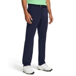 Under Armour Men's UA Tech Tapered Pant, Men's Golf Trousers, Stretchy Hiking Trousers, Tapered Trousers for Men Midnight Navy