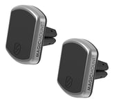 Scosche MPV2PK-UB MagicMount Pro Magnetic Car Phone Holder Mount - Universal with All Devices - Air Vent Mount - Pack of 2