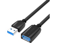 Usb 3.0 Male Usb To Female Usb Extender, Vention 3M (Black)