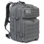 QT&QY 45L Military Tactical Reppu Molle Army Assault Pack CCW 3 päivän selviytymislaukku Vaellus Vaellusreppu raskaaseen käyttöön purppurainen reppu