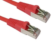 RED 3m Ethernet Cable CAT6 Full Copper Screened Quality Network Lead S/FTP