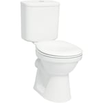 Vitra - Pack wc Normus - Ensemble wc Normus Blanc - Sortie verticale - Dimensions : Longueur : 380 mm - Profondeur : 685 mm - Hauteur : 795 mm