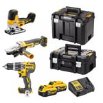 DEWALT 18V VERKTØYSETT 3 DELER DCK329P2T