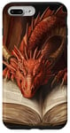 iPhone 7 Plus/8 Plus Aesthetic Gothic Red Dragon Reading Book Painting Bookish Case