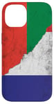 Coque pour iPhone 14 Drapeaux France & Madagascar - Français Madagascan