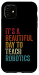 iPhone 11 Vintage Robotics Instructor Inspiring Young Innovators Retro Case