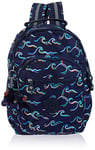 Kipling SEOUL S, Small Backpack with Laptop Protection 13 Inch, 35 cm, 14 L, Fun Ocean Prt