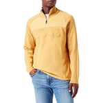 BOSS Men's Zine Pullover Sweater, Gold714, XL