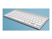 R-Go Ergonomic Keyboard Compact Break - Tastatur - Trådløs - Bluetooth 5.0 - Qwerty - Usa - Hvit