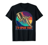 Vehicle Painter Spray Painting technician Painting Spray Gun T-Shirt