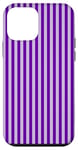 iPhone 12 mini Cute Purple and Light Purple Vertical Stripes Girly Striped Case