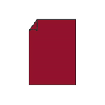 Carte din A6 148x105 Gr220pz.100 72-Rosso Bordeaux Roessler Paperado