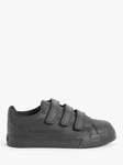 Kickers Kids' Tovni Trip School Shoes, Black Leather