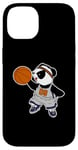 iPhone 14 Basketball Panda Bear Slam Dunk Funny Kids Sports Exercise Case