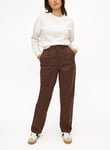 Tu Brown Straight Leg Utility Trousers 12 female