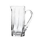 Pichet à eau et boissons de table - Carafe à eau et boissons fraîches, lavable au lave-vaisselle, en verre sonore, 1200 ml