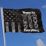 ewretery Outdoor Flags Vegan for Everything 3X5 Ft Flag for Outdoor Indoor Home Decor Sports Fan Football Basketball Baseball Hockey